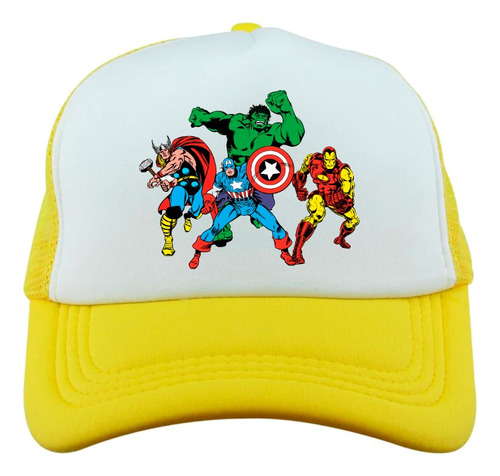 Jockey Gorro Malla  Para Niños Con Diseñosuper Heroes