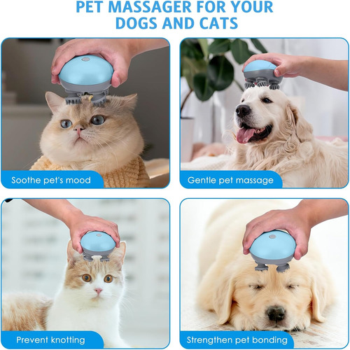 Masajeador Para Gatos Electrico Giratorio Alivia Musculos