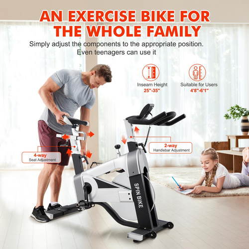 Bicicleta Estática Para Ejercicio En Casa Y Gimnasio Sliver
