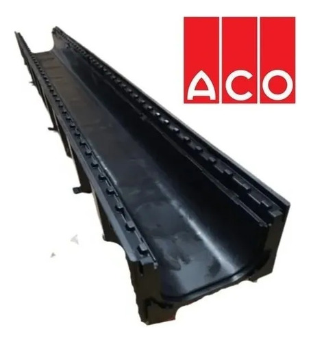 Rejilla Galvanizada + Canal Hexaline Plástico Aco 2mt
