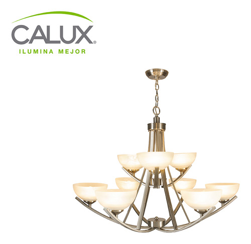 Moderno Candil Suspendido, 96239-3+6, Calux Color Satinado