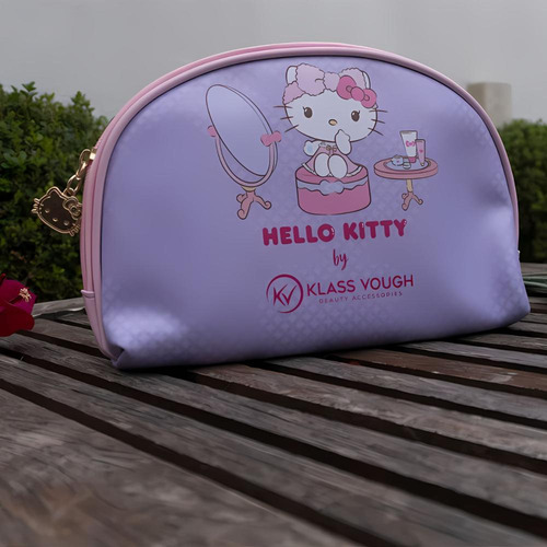 Necessaire Hello Kitty Klass Vough Estampada Lilás Kchk-02l