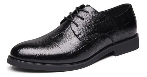 Zapatos De Vestir De Negocios De Cuero Genuino Para Hombre