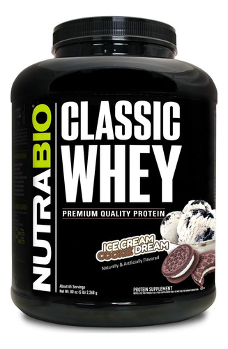 Classic Whey 100% Protein Pure  Nutrabio 5 lb Sabor Ice Dream Cookies Dream