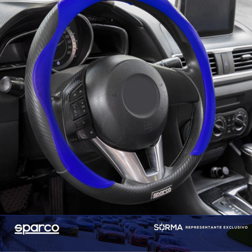 Imagen 3 de 10 de Funda Cubre Volante Sparco Pvc Universal