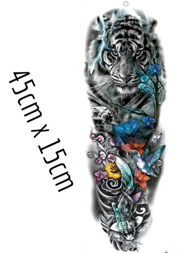 Tatuaje falso Tatuaje falso de la corona del rey león, color súper real, color tigre