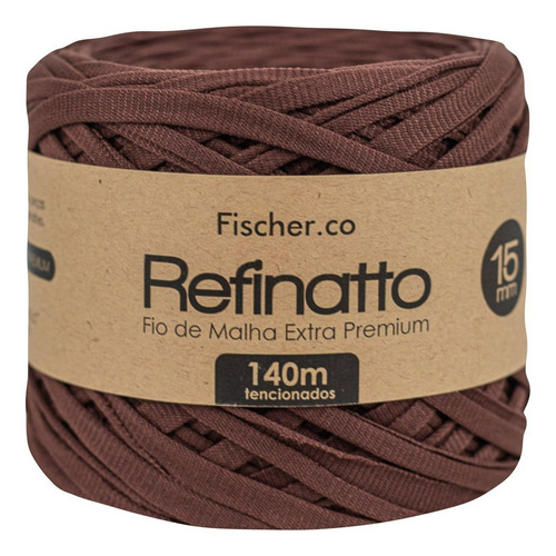 Fio Malha Extra Premium Refinatto Amigurumi 15mm Fischer Cor Marrom