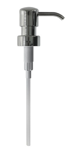 Válvula Dosadora Cromada Pump Saboneteira Rosca 28 Cor Prateado