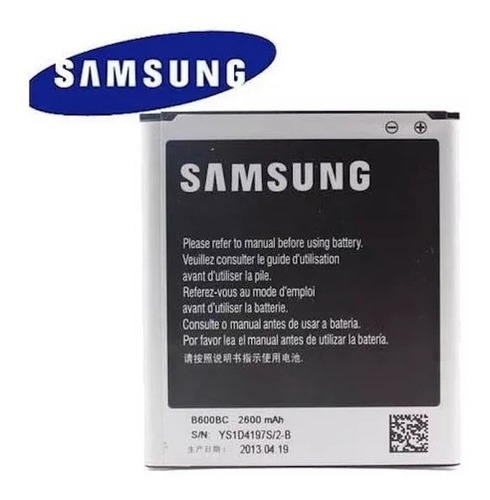 Bateria Pila Samsung Galaxy S4 Grande I9500 4 Pines 2600mah