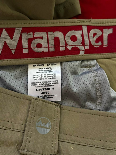 Wrangler Pantalón Senderismo Montaña Outdoor Cargo Talla #40