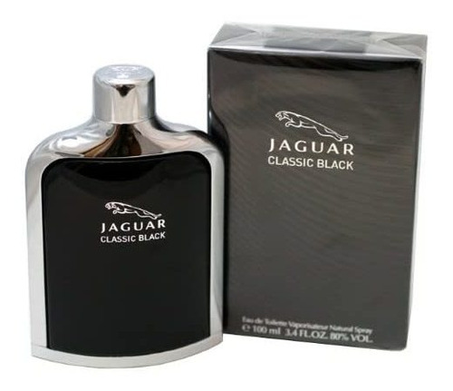 Perfume Jaguar Classic Black Para Hombre, 3.4 Fl Oz