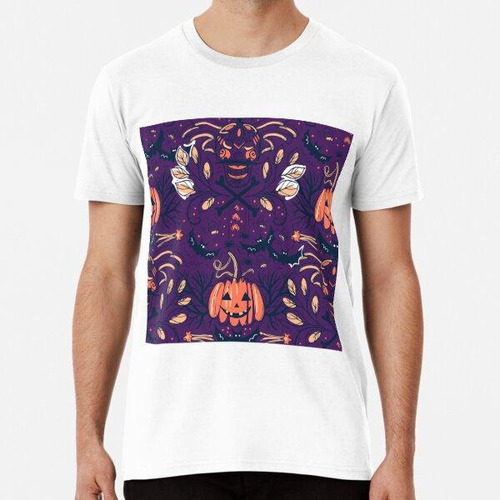 Remera Scary Spooky Creepy Skull Diseño De Halloween Con Cal