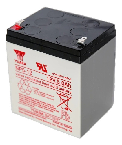 2 Pzas Batería Recargable De 12v X 5ah Genesis Yuasa