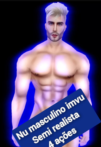 Imvu-nu Masculino Com Ações-entrega Imediata