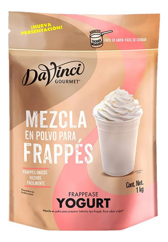 Base Para Frappe En Polvo Yogurt Davinci 1kg