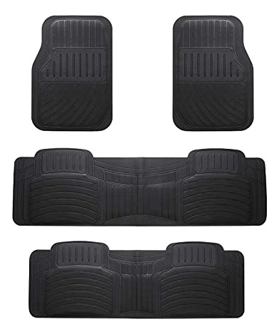 Packy Poda Rubber Car Mats 4 Pcs 7 Seater Piso Mats Mjbh1