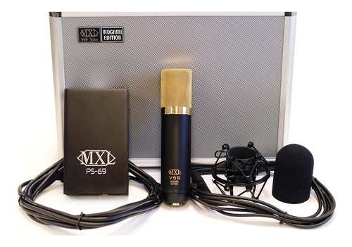 Micrófono De Tubo Mxl Mics, Conector Xlr, Negro Con Detalles