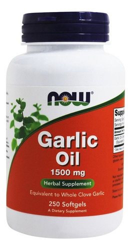 Set 2 Garlic Oil 1500 Mg 250 Cápsulas Blandas Now