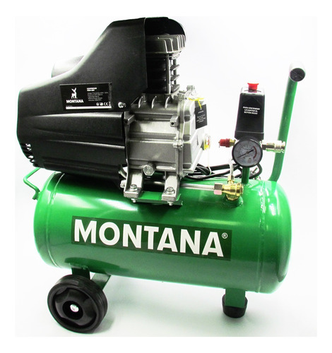 Compresor De Aire Montana 50 Litros 2 Hp Color Verde