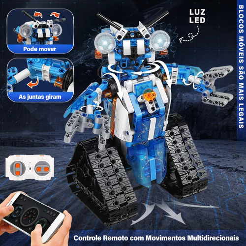 Camewin Blocos Construção Brinquedo Robô Relâmpago 369 Peças