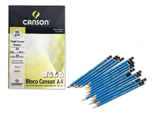 Lapiz Graduado Staedtler X12 + Block Canson A4 Promo