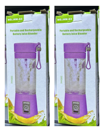 Mini Vaso Licuadora Procesadora Portatil Usb Recargable Rosa