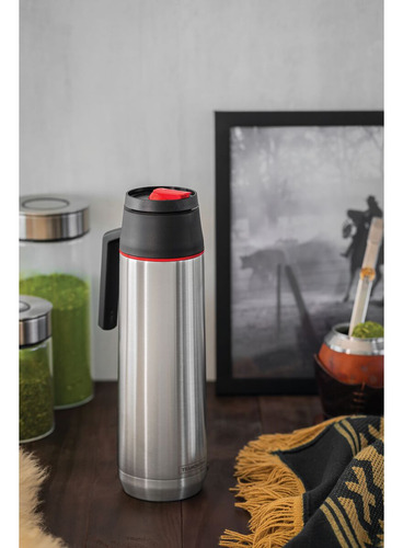 Termo con Sifón de Acero Inoxidable 1 L Tramontina Exata