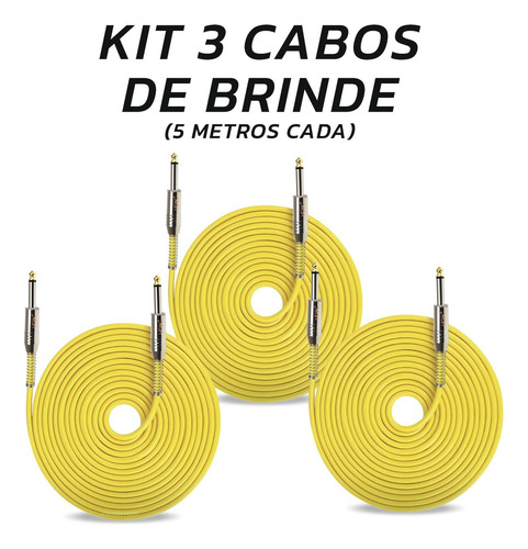 Kit Caixa De Som Datrel Vox 4.0 Sub 12pol 600w Profissional
