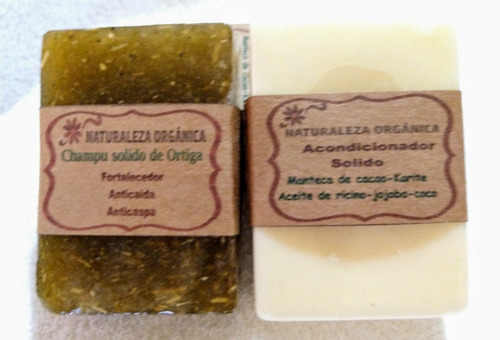Jabon Sólido De Ortiga Y Acondicionador Sólido P/cabello