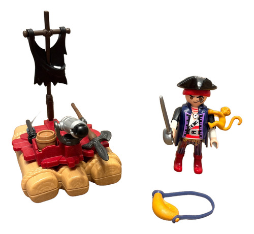 Playmobil Piratas (5655) 4-7 Años 22piezas Maletin Portátil Negro (Usado)