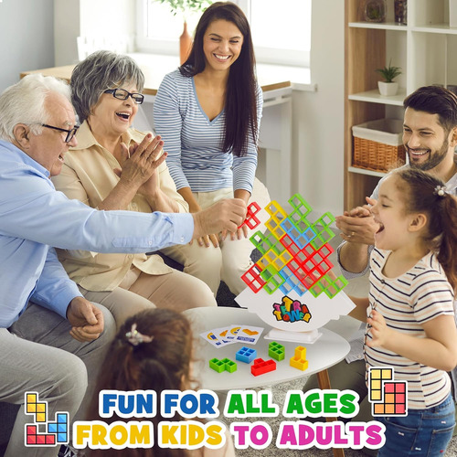 32 Piezas Tetra Tower Stack Games Juegos De Mesa Para 2 Juga