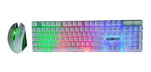 Combo Teclado Numerico Mouse Gamer Luces Rgb Usb Alambrico 