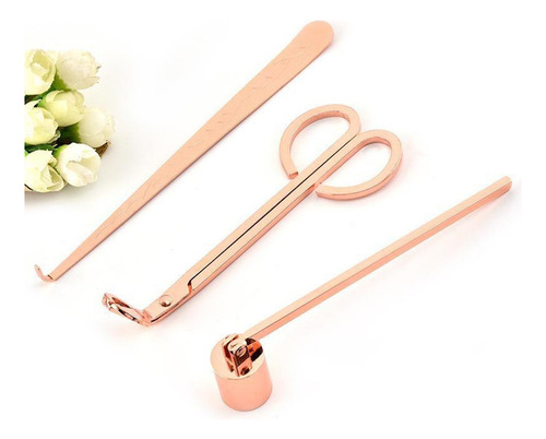 Juego De Accesorios Para Velas Con Apagavelas, Cortador De