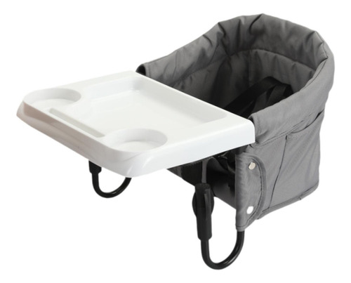 Suporte Flexível Para Cadeira Alta Em Mesa De Jantar Cinza