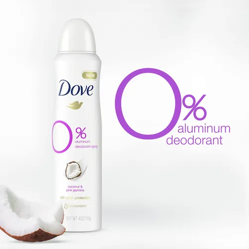 Desodorante En Aerosol Dove 0% Aluminio, 48 Horas De Protecc