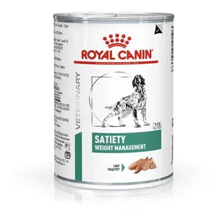 Alimento Royal Canin Veterinary Diet Canine Satiety Support para cachorro adulto todos os tamanhos sabor mix em lata de 410g