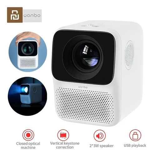 Projetor Xiaomi Wanbo T2max 1080p 4k Hdr10 Wif Bluetooth Cor