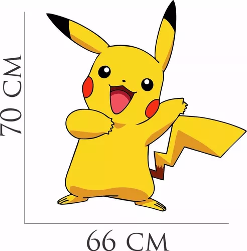 Adesivo Parede Quarto Infantil Pokemon Pikachu Anime Desenho