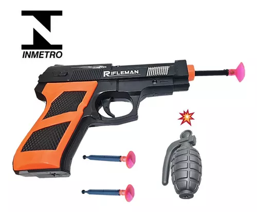 Pistola Lançador Nerf Arma Pistola Atira Dardos Barato