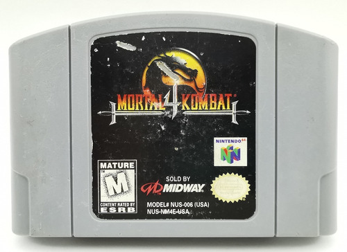 Mortal Kombat 4 N64 Nintendo 64 Iv * R G Gallery