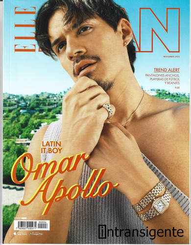 Omar Apollo - Revista Elle Man (noviembre 2023)