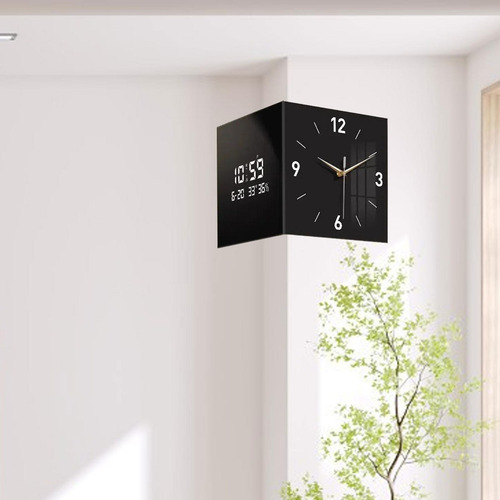 Reloj De Esquina Reloj De Pared De Doble Cara, 30 Cmx30cm