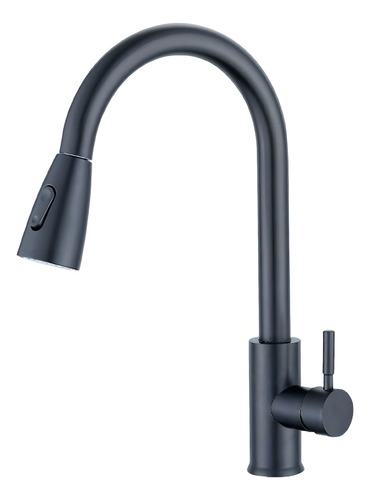 Grifo Monomando Lavaplatos Extraíble Mate Color Negro