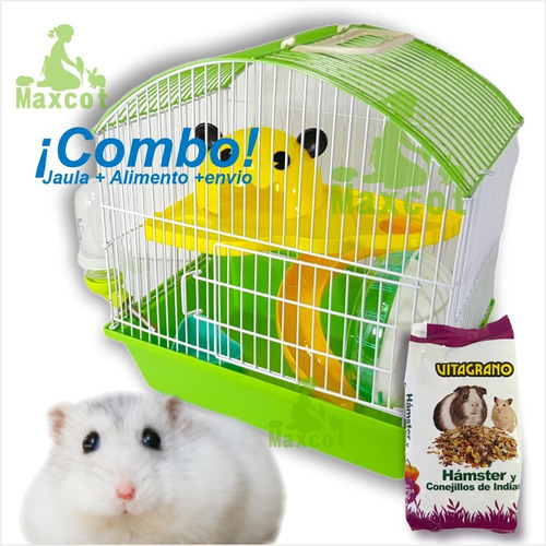 Combo Jaula Hamster+alimento+envio Hc602