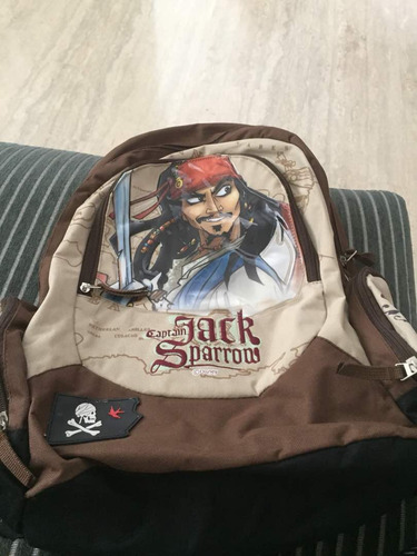 Morral  Escolar Marca Crocker Pirata Jack Sparrow (k25)