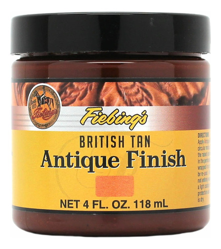 Fiebings 4 Oz # 46; Acabado Antiguo British Tan