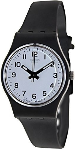 Reloj Mujer Swatch Lb153 Something New Negro De Plástico