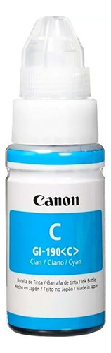 Botella Tinta Gi-190 C Para Pixma G1100 G2100 G3100 /v 70ml