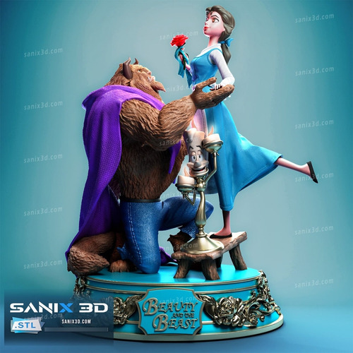 Archivo Stl Impresión 3d - Beauty And The Beast - Bella - Sa