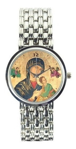 Relógio Feminino Prata: Nossa Senhora Do Perpétuo Socorro.